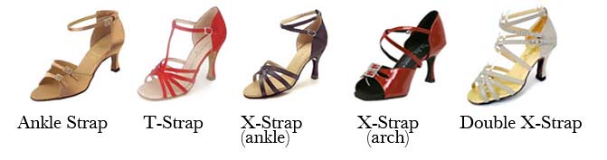 Salsa dance shoes styles