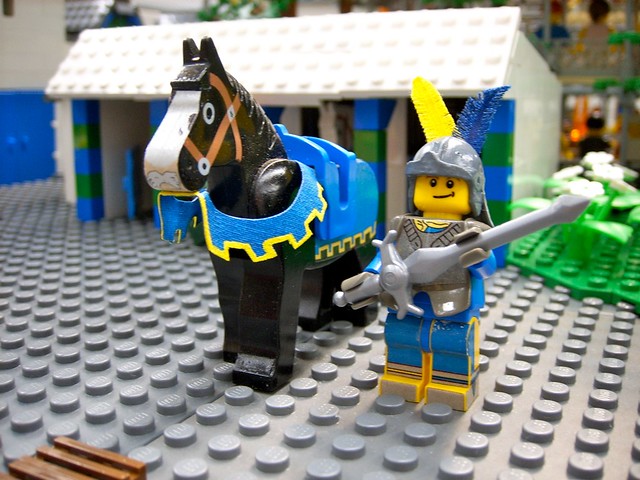 Ridder Graniet en zijn paard Kos met de Snor
