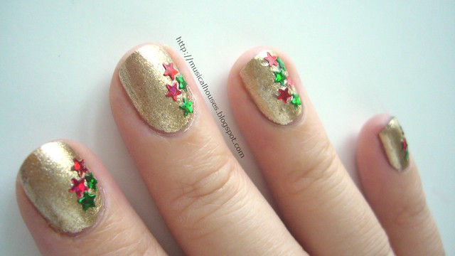 christmas nails gold orly luxe 1
