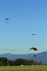 Jet Powered Parachute Gliders - Arlington Airport, WA
