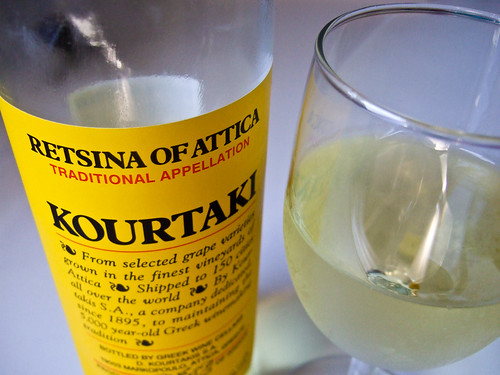 Retsina Greek wine by houstonfoodie