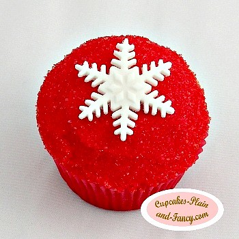 Fondant Snowflake Cupcake