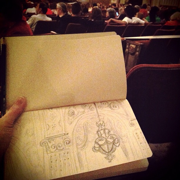 Sketch from last night at Don Pasquale