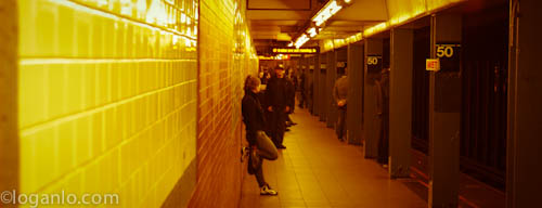 Girl in Subway on West 50th Street, NYC