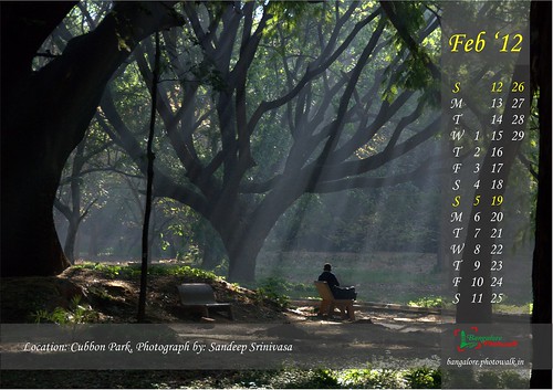 Bangalore Photowalk: Calendar 2012