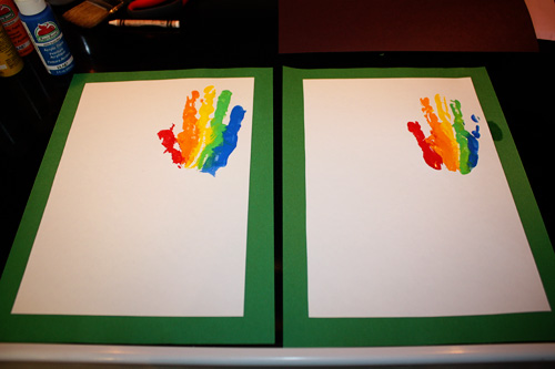 Rainbow-handprints