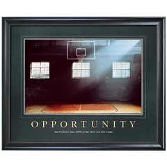 Opportunity Motivational Poster on Opportunity Basketball Motivational Poster