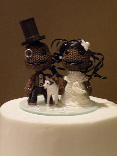 little big planet wedding cake topper I made this for our wedding cake last