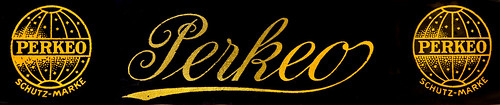 Perkeo typewriter logo