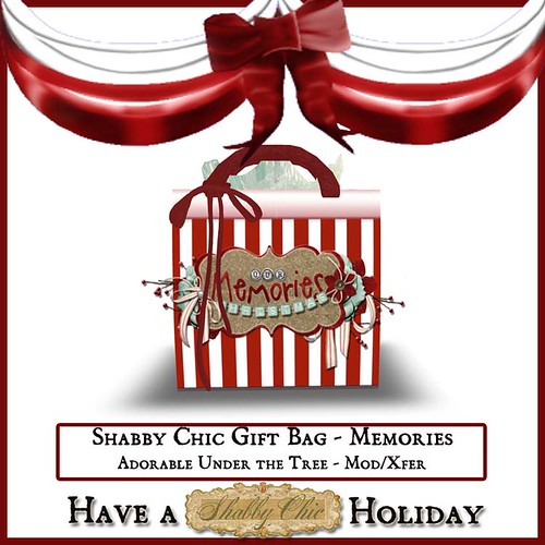 Shabby Chic Gift  Bag - Memories by Shabby Chics