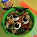 Halloween Pasta Salad with Mozzarella Eyeballs