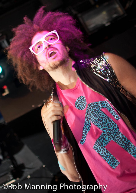  producers dancers and DJs Redfoo and SkyBlu Redfoo is Skyblu's uncle