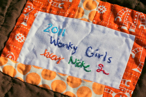 Wonky Baby Quilt Label