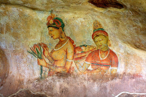 Sigiriya, frescos by photographer Hans Wessberg