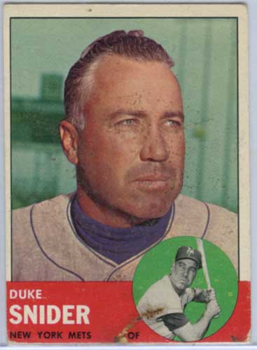 1963 Topps Duke Snider