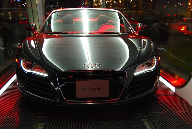 The new 2012 AUDI R8 Spyder My first car was a second hand Audi A4 