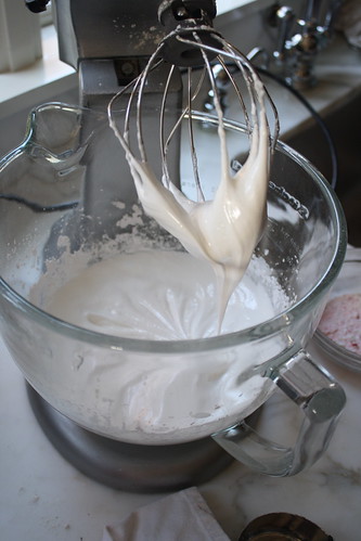 candy cane meringues