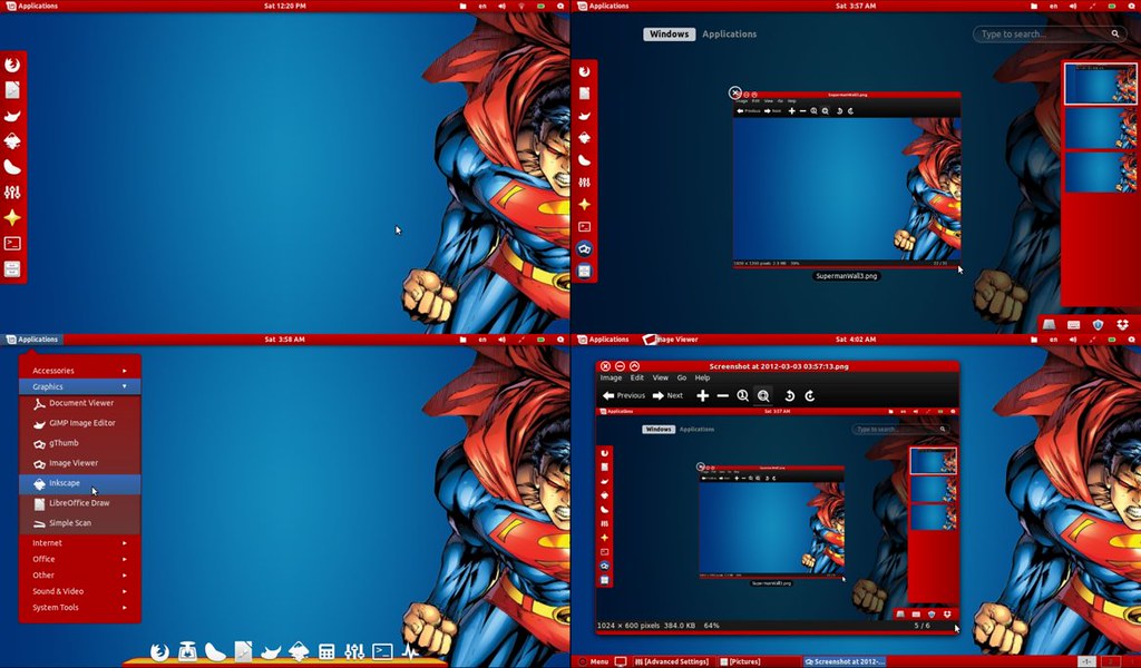 Install Hybird Man Of Steel Theme On Ubuntu Linux Mint Gtk3 Gnome Shell Noobslab Eye On Digital World