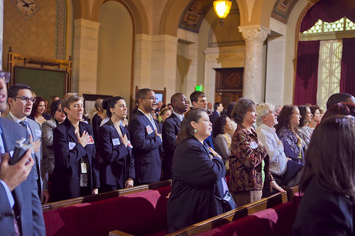 Advocates in Los Angeles City Hall