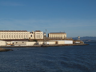 San Quentin State Prison California taken from a passing ferry
