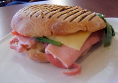 Ham and cheese panino
