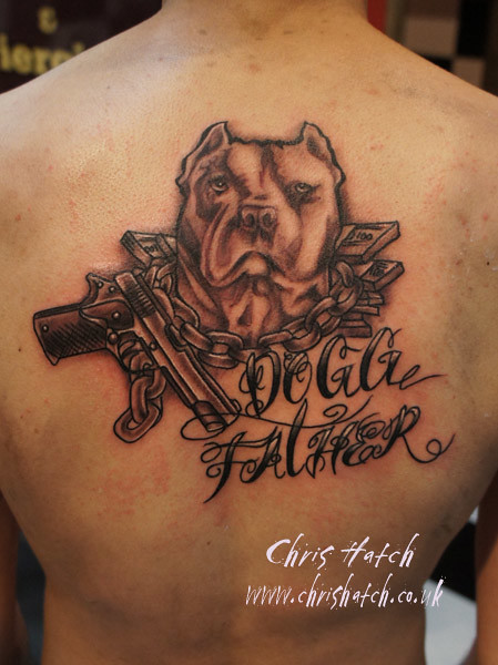 Boog inspired gangster tattoo