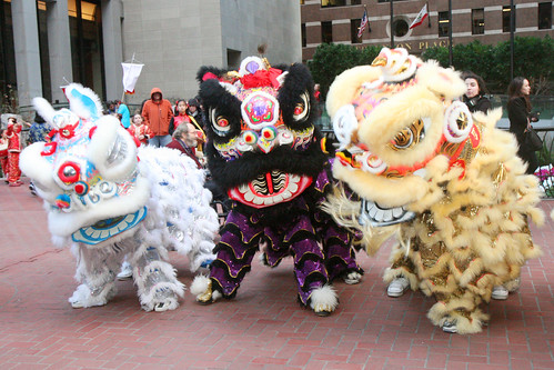 Group of Chinese Lions