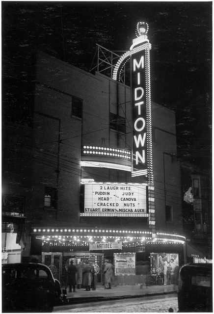 Midtown Theatre at night