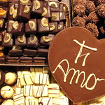 Feria de Chocolate en Santa Croce, Florencia, Italia.