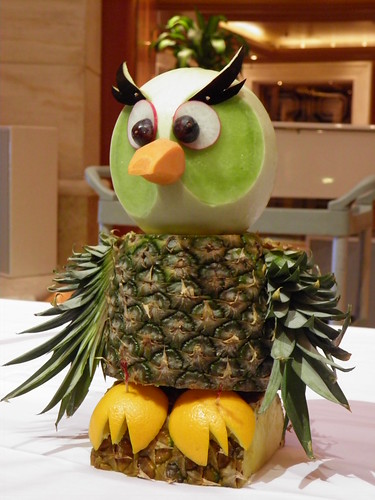 Owl Fruit and Vegetable Carving