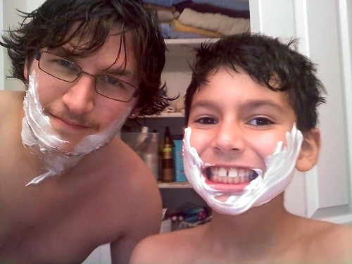 "Real bros shave together"