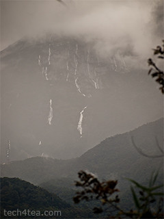 Mt Kinabalu, shrouded in clouds
