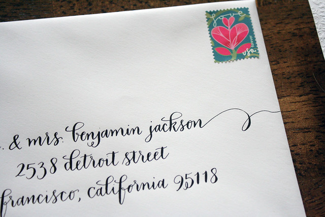 Preppy Elegant Letterpress Wedding Invitations