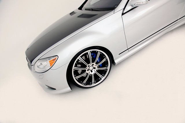 Mercedes Benz CL 550 Slammed on Concept One Executive RS10 Satin Brushed