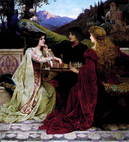 Jacques-Clément Wagrez (1846-1908) "The Chess Players" by Art & Vintage