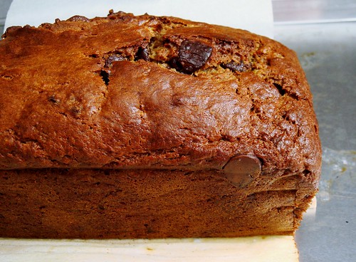 Coffee Banana Bread with Chocolate Chips