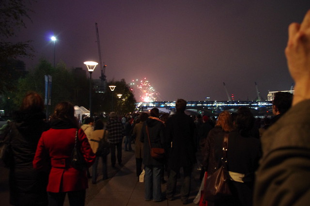 Fireworks from the Tate Modern