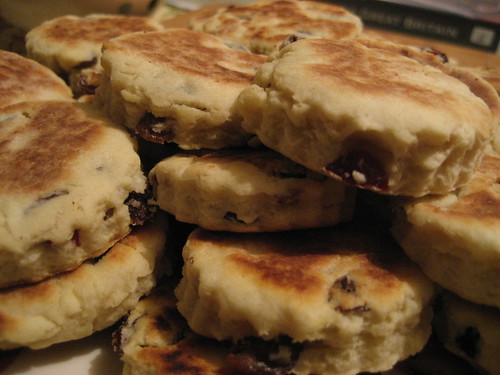 Big stack of welsh cakes