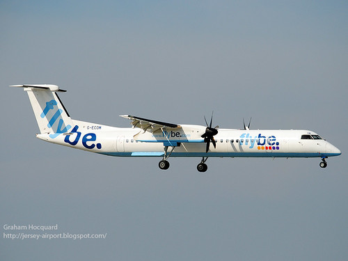 G-ECOM De Havilland Canada DHC-8-402 by Jersey Airport Photography