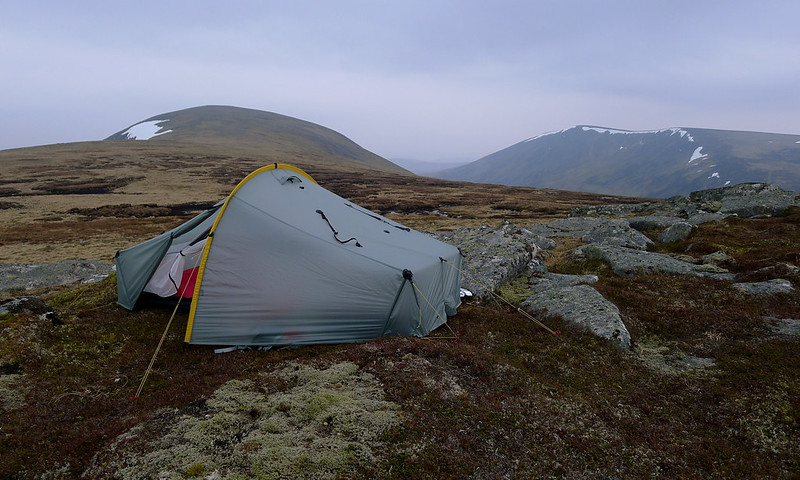 Camped on Beinn Mheadhonach