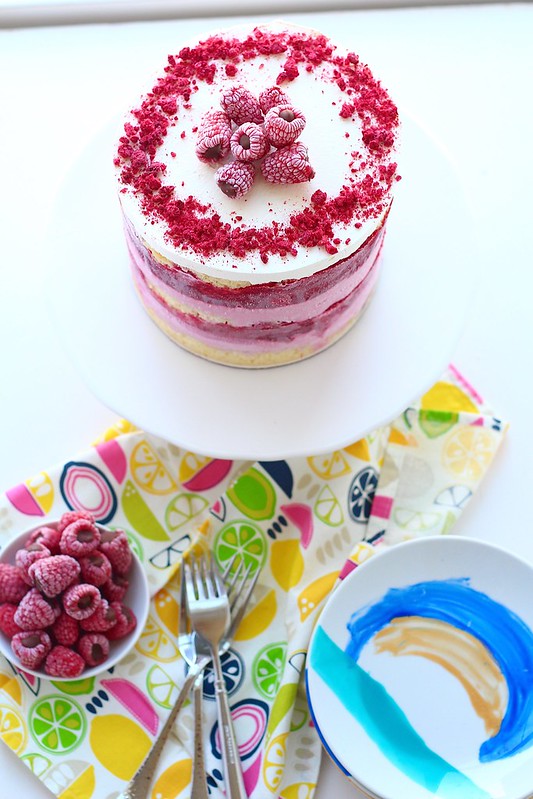 raspberry layer cake