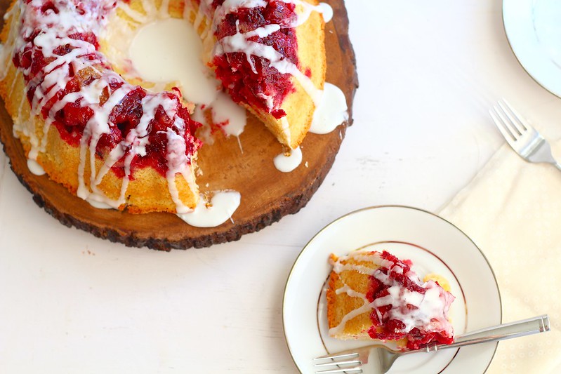 Glazed Cranberry Lemon Cake