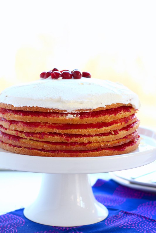 Cranberry Pear Stack Cake