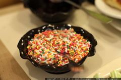 sequoia's dessert   a bowl of sprinkles (with a litt… 