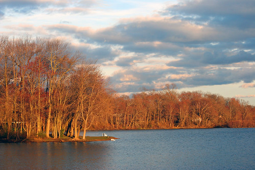 county new light sunset lake clouds spring nj jersey monmouth allentown