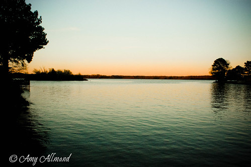 sunset lake water mississippi reservoir rossbarnettreservoir brandonms lightroom3 canonusa