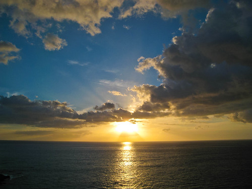 sunset sky tree beach water clouds point hawaii sand view pacific princess oahu palm hawaiian tropical makaha waianae lahilahi
