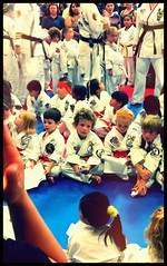 Oscar at his first Taekwondo tournament