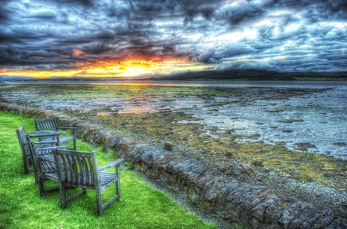 sunset scotland nikon hdr tides inverness bunchrewhouse d3s nikkor2470mmf28 nikoncom beautyfirth