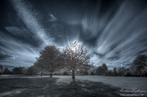 park trees sunset clouds ir nikon d70 great gimp infrared tamron hdr farnham photomatix 720nm 1024mm
